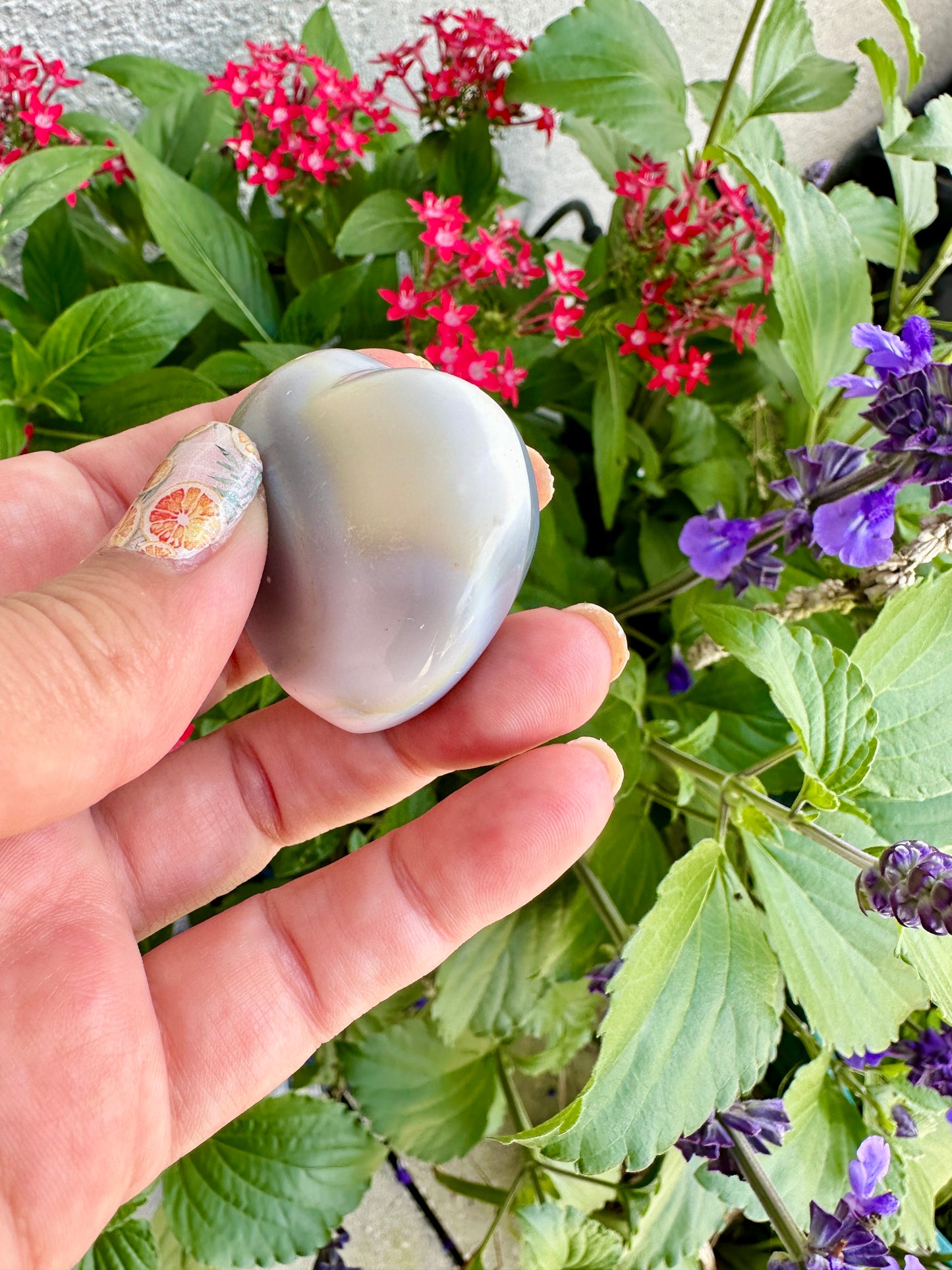 Orca Agate Heart - Dive into Emotional Healing and Oceanic Serenity, Perfect for Love and Calmness, Ideal for Meditation and Romantic Decor