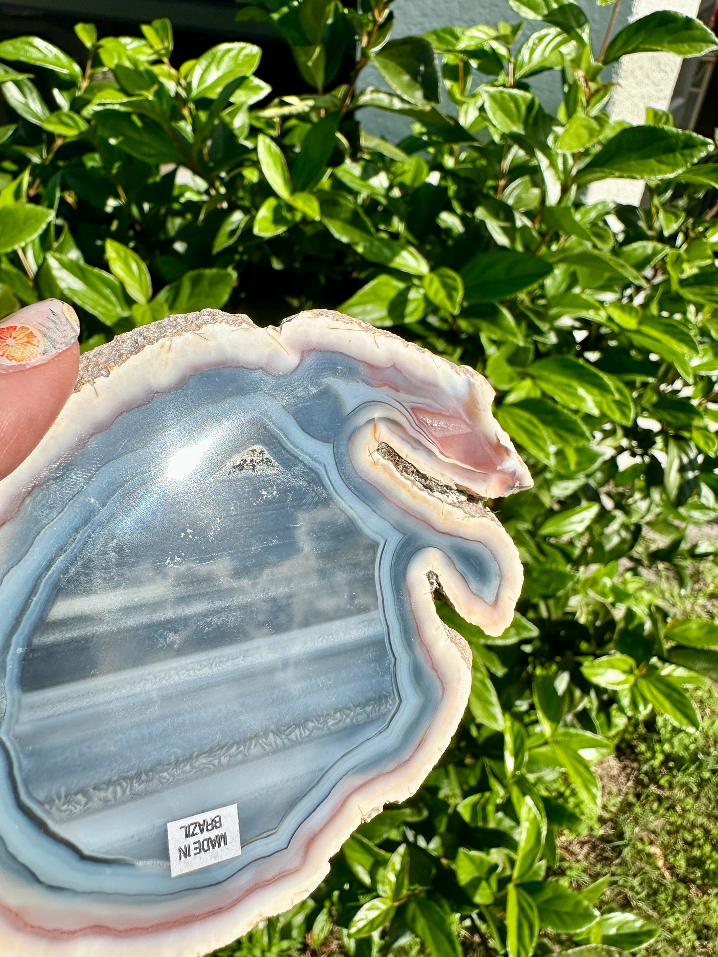 Stunning Agate Druzy Slab - Enhance Your Home with Natural Sparkle, Perfect for Collectors and Feng Shui Enthusiasts