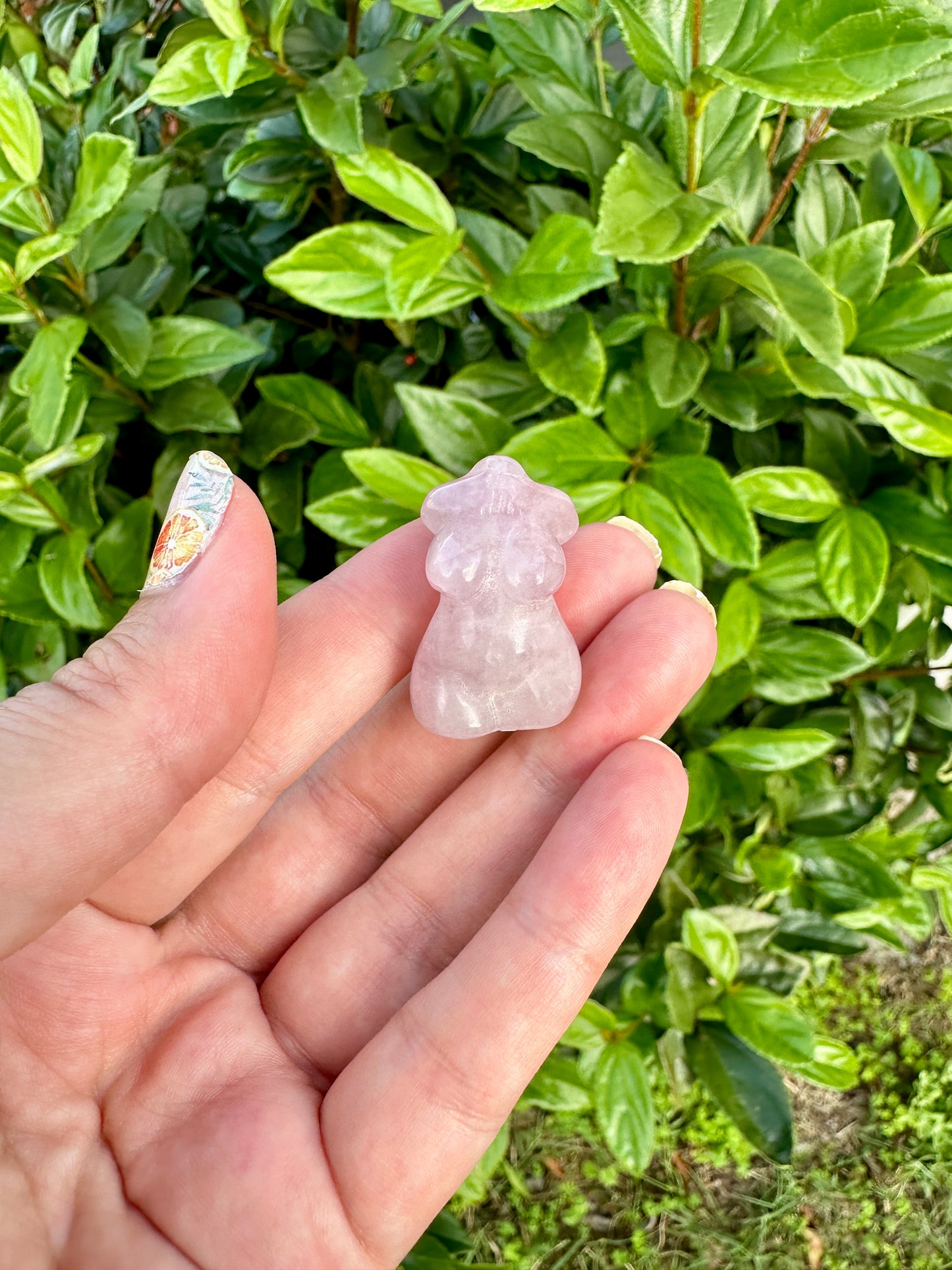 Exquisite Rose Quartz Woman Body Carving - Celebrate Feminine Energy and Love with This Elegant Decor Piece