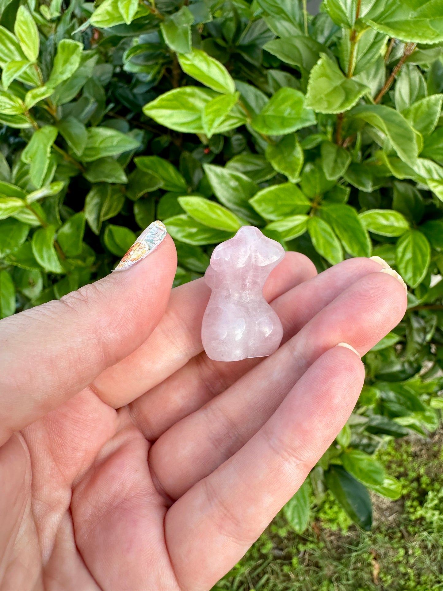 Exquisite Rose Quartz Woman Body Carving - Celebrate Feminine Energy and Love with This Elegant Decor Piece