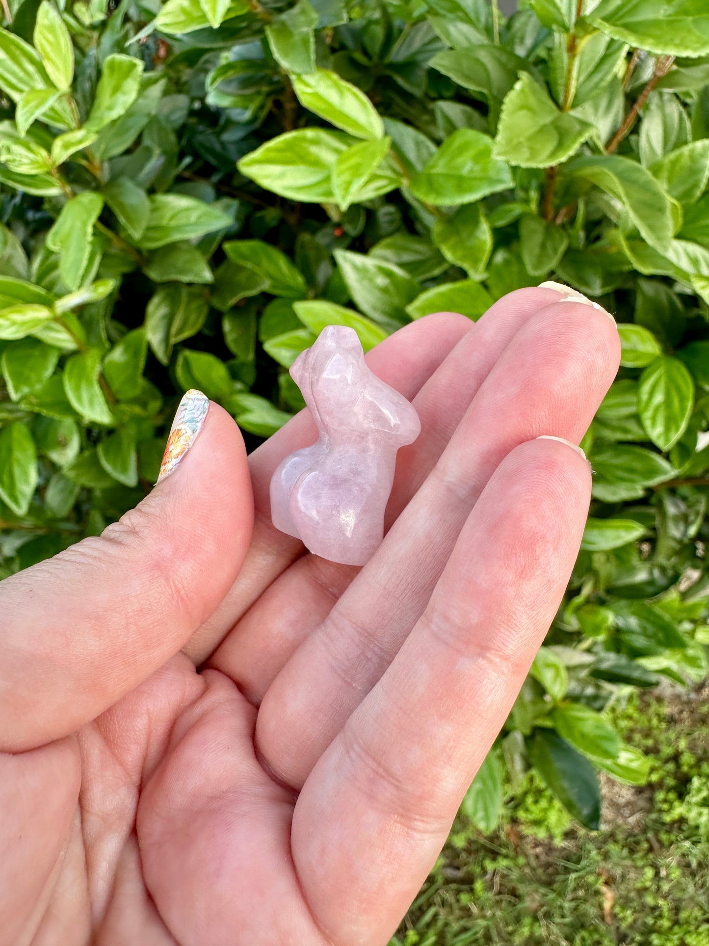 Exquisite Rose Quartz Woman Body Carving - Celebrate Feminine Energy and Love with This Elegant Decor Piece