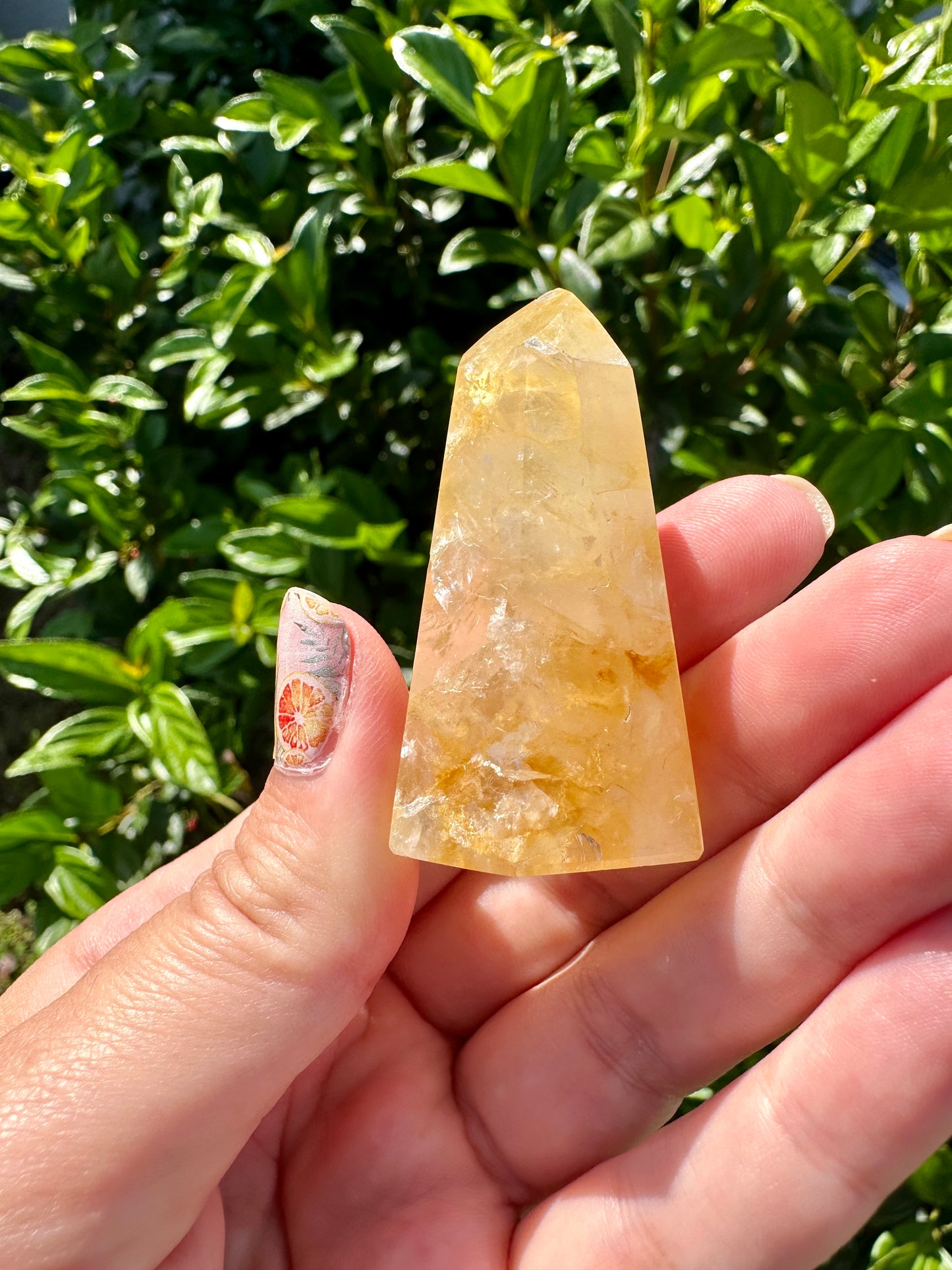 Golden Healer Quartz Tower - A Beacon of Healing and Vitality, Perfect for Energy Work and Aesthetic Decor