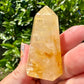 Golden Healer Quartz Tower - A Beacon of Healing and Vitality, Perfect for Energy Work and Aesthetic Decor