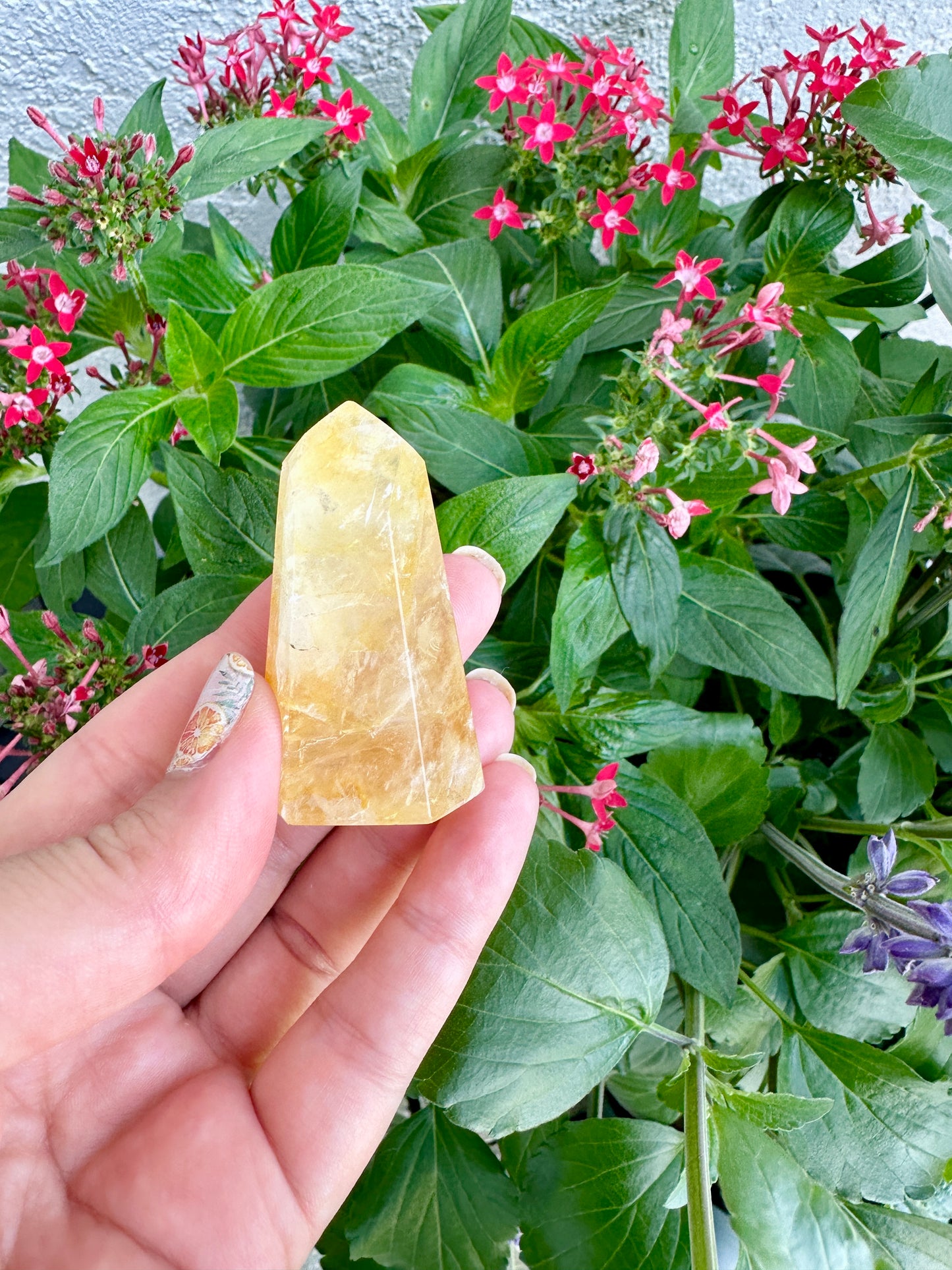 Golden Healer Quartz Tower - A Beacon of Healing and Vitality, Perfect for Energy Work and Aesthetic Decor