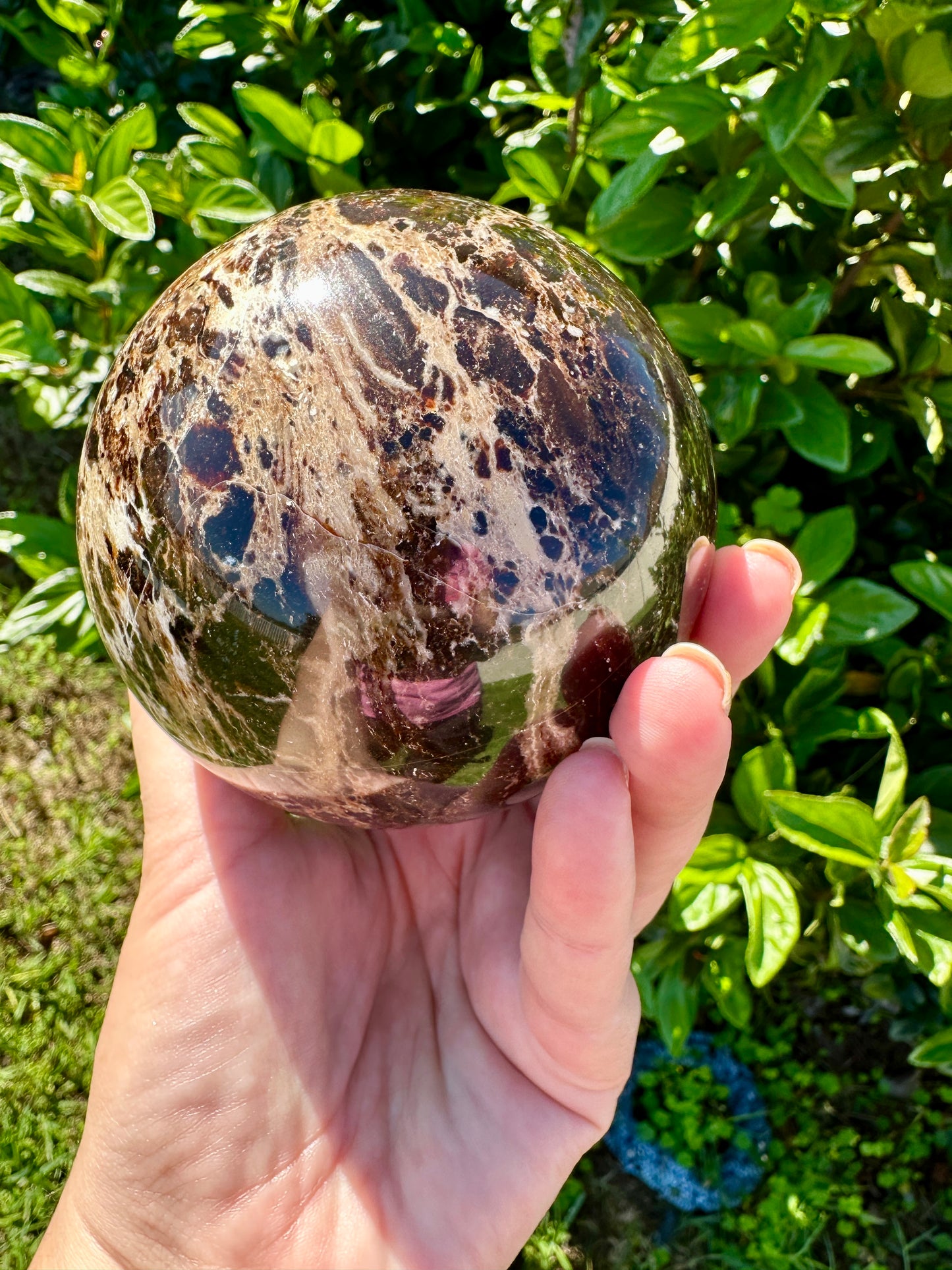 Stunning Black Opal Sphere: Captivating Home Decor, Unique Gemstone Ball, Perfect for Collection or Gifting, Mystical Energy Crystal