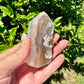 Druzy Agate Tower - Natural Gemstone Decor for Healing and Energy Balancing, Perfect for Meditation and Home Decoration