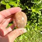 Peach Moonstone Palm Stone: Enhance Your Meditation and Emotional Balance with This Natural Healing Gem