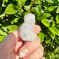 Clear Quartz Laughing Buddha Statue for Positive Energy & Happiness - Perfect Feng Shui Decor for Home and Office