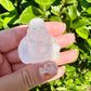 Clear Quartz Laughing Buddha Statue for Positive Energy & Happiness - Perfect Feng Shui Decor for Home and Office