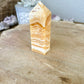 Orange Calcite Tower for Energy Boost & Creativity - Enhance Your Space with Vibrant Healing Crystal Decor