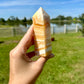 Orange Calcite Tower for Energy Boost & Creativity - Enhance Your Space with Vibrant Healing Crystal Decor