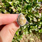 Petrified Wood Sterling Silver Ring Size 9, Unique Fossil Gemstone Ring, Handmade Boho Statement Ring, Natural Stone Jewelry Gift for Her