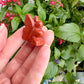 Red Jasper Fairy Carving - Unique Handcrafted Gemstone Fairy, Spiritual Decor and Healing Crystal for Home