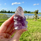 Amethyst Ganesha Carving - Stunning Hand-Carved Purple Crystal, Spiritual Decor for Home and Office, Brings Prosperity and Peace