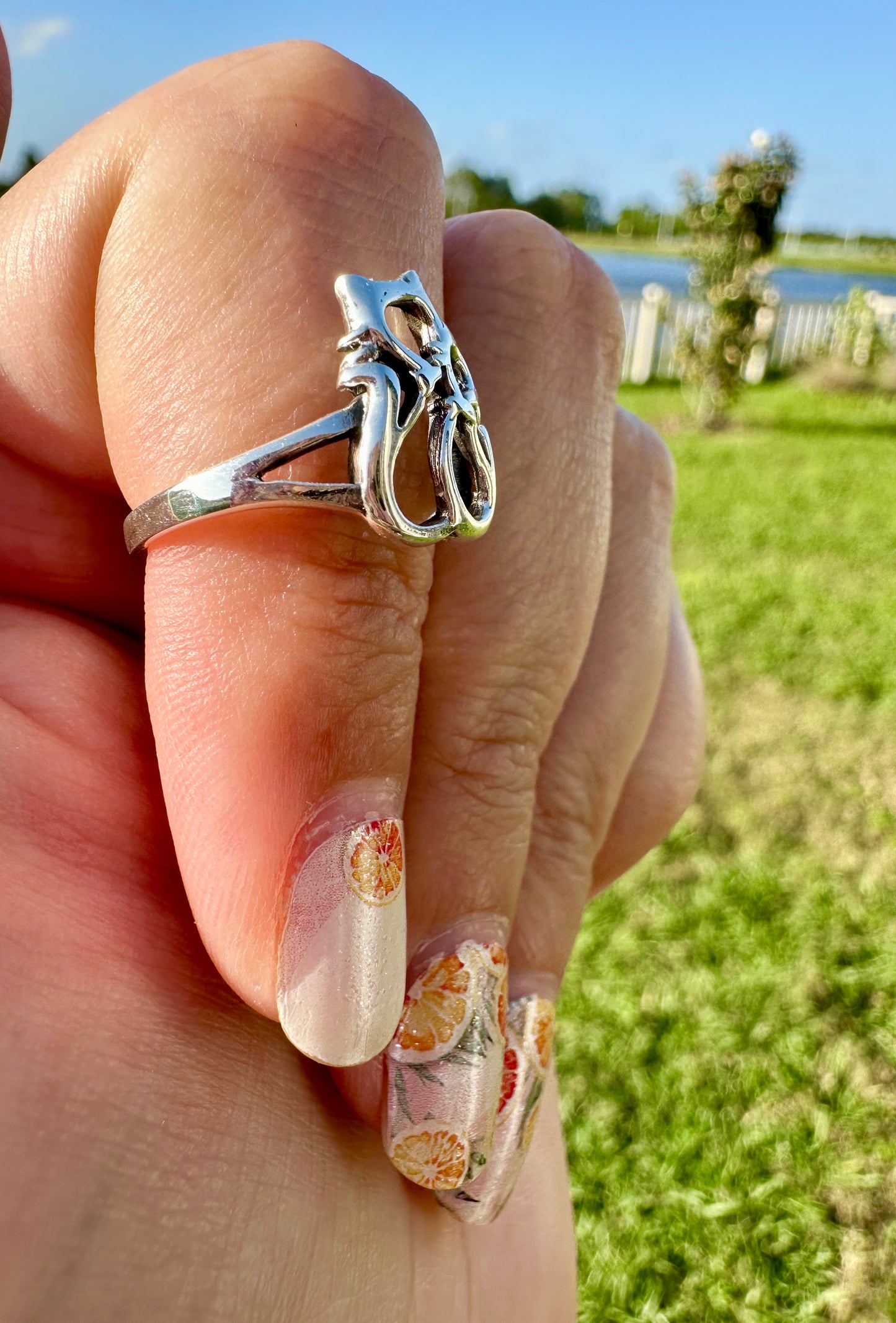 Sterling Silver Cat Ring Size 6.5 - Elegant Feline Design, Perfect for Cat Lovers, Durable and Stylish, Great for Everyday Wear