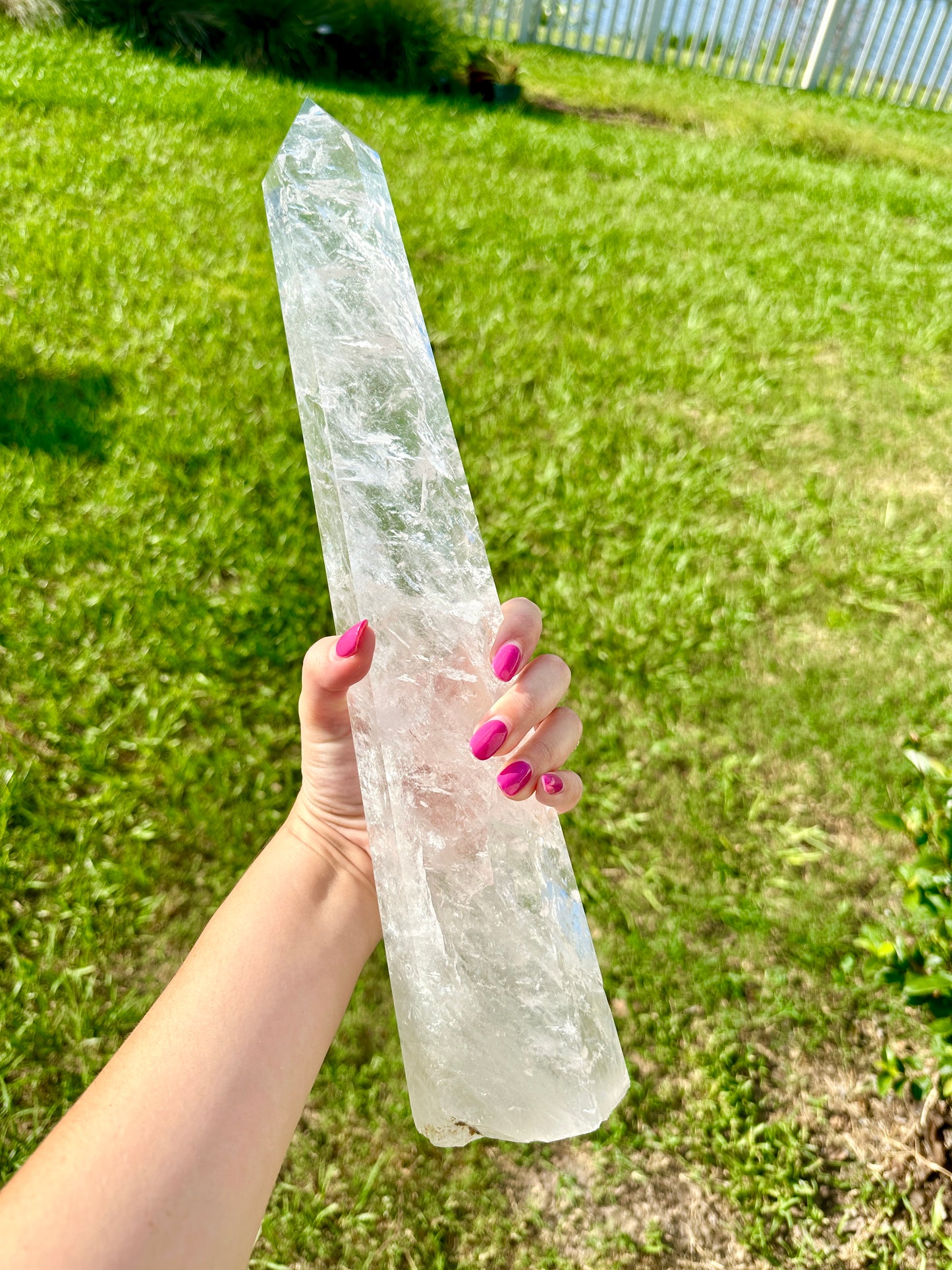 Radiant Clear Quartz Crystal Tower - Large Points for Home Decor and Healing