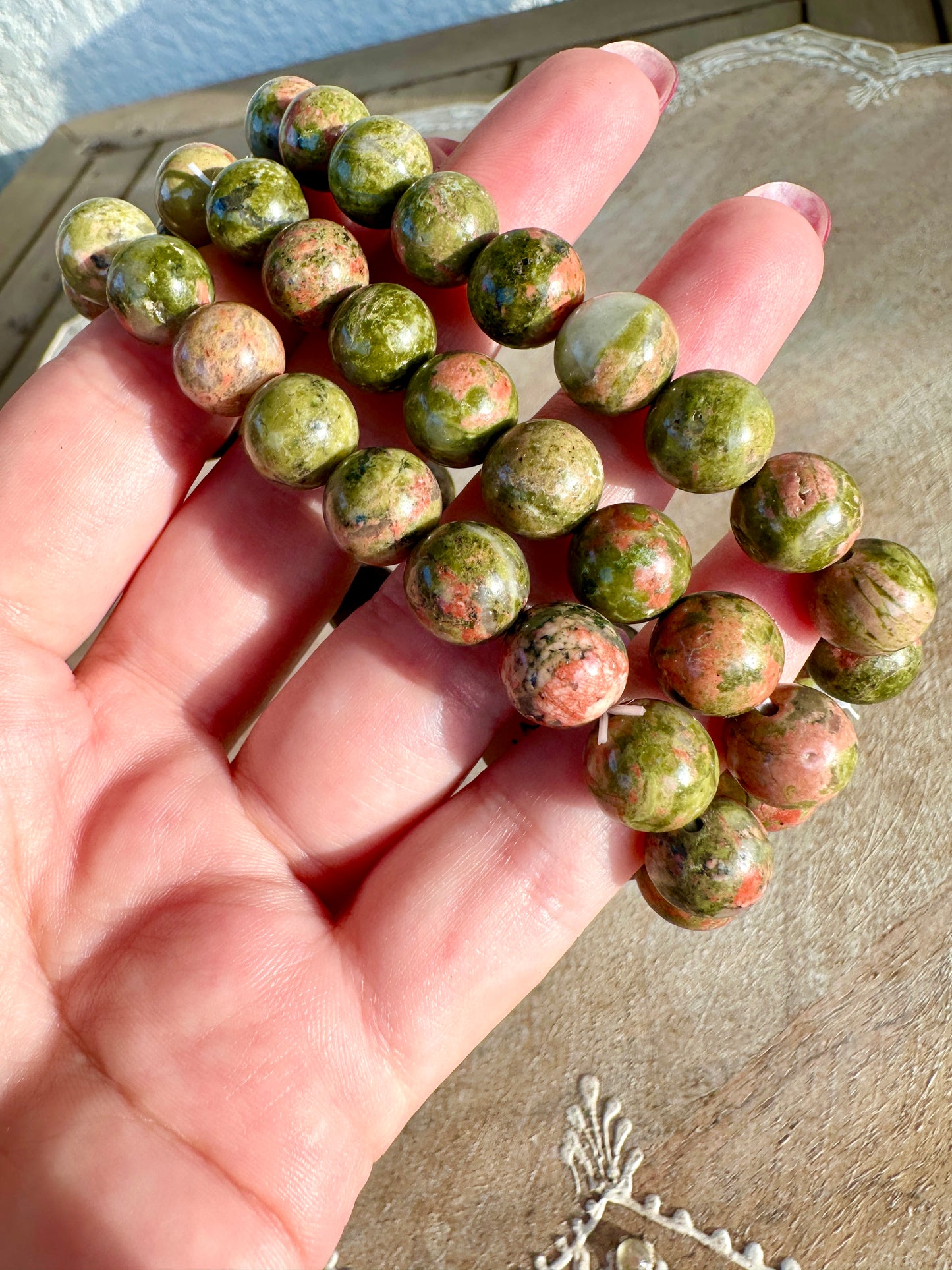 Unakite - 10mm Bracelet