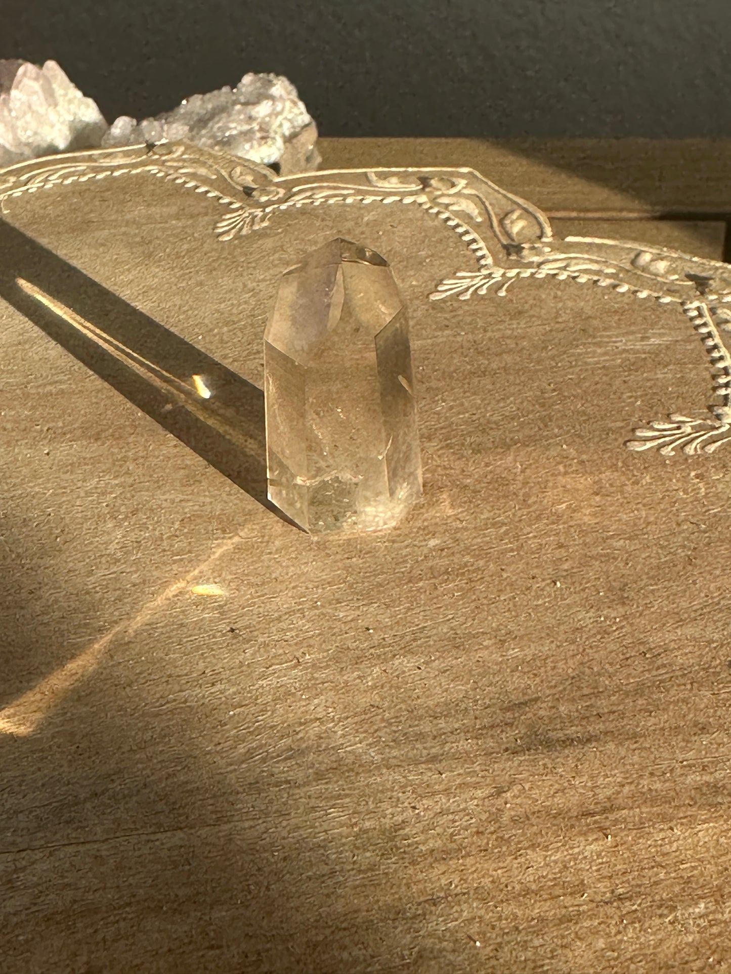 Citrine Tower - Natural Crystal Point for Manifestation & Abundance, Handcrafted Gemstone Obelisk, Energizing Decor for Positive Vibes