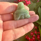 Green Aventurine Buddha Carving: Serene Hand-Carved Buddha Figurine, Ideal for Enhancing Peace, Prosperity, and Feng Shui in Any Space