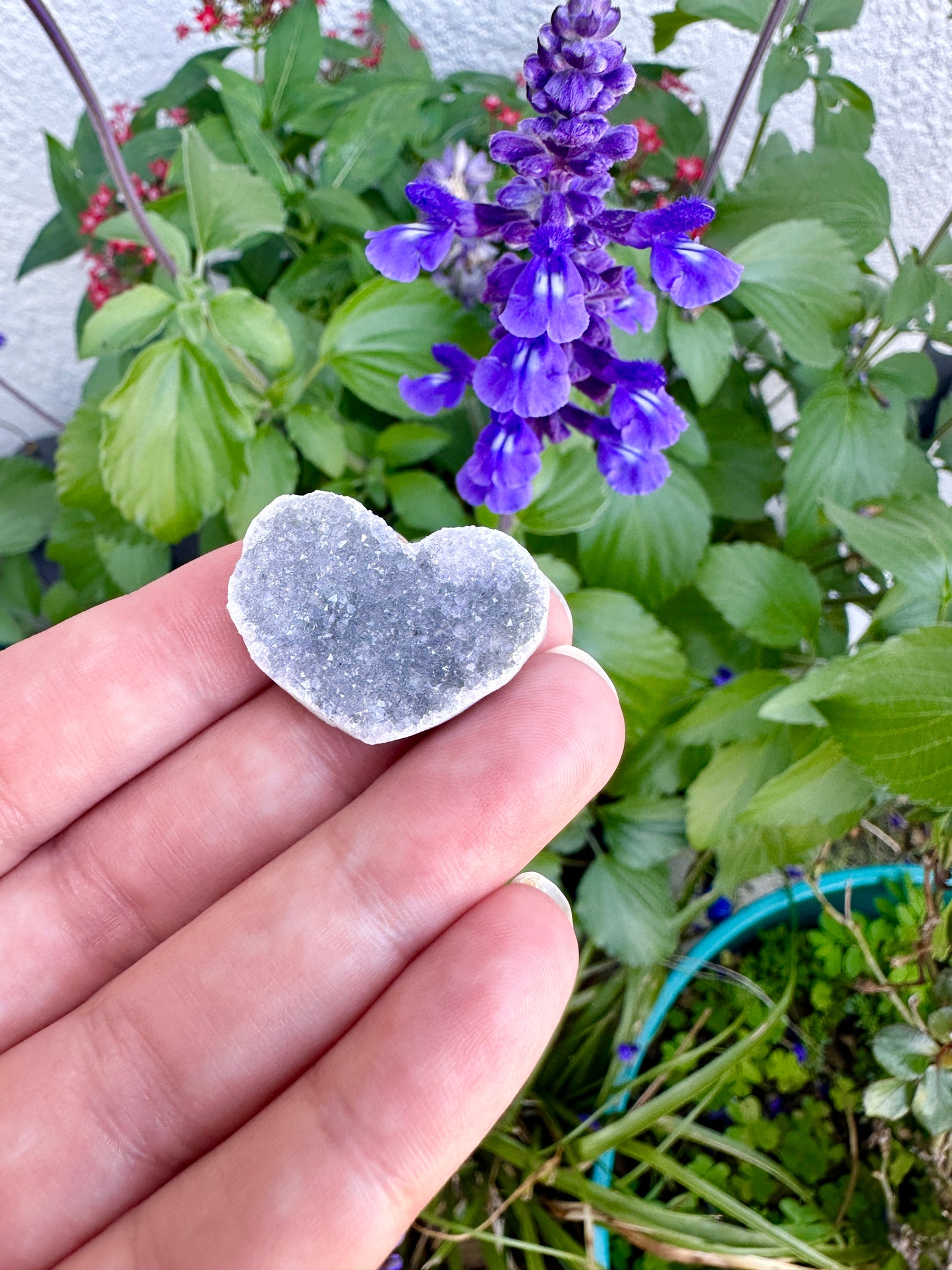 Uruguayan Amethyst Druzy Heart - Stunning Natural Gemstone, Perfect for Collectors and Home Decor, Radiant Purple Crystal Display