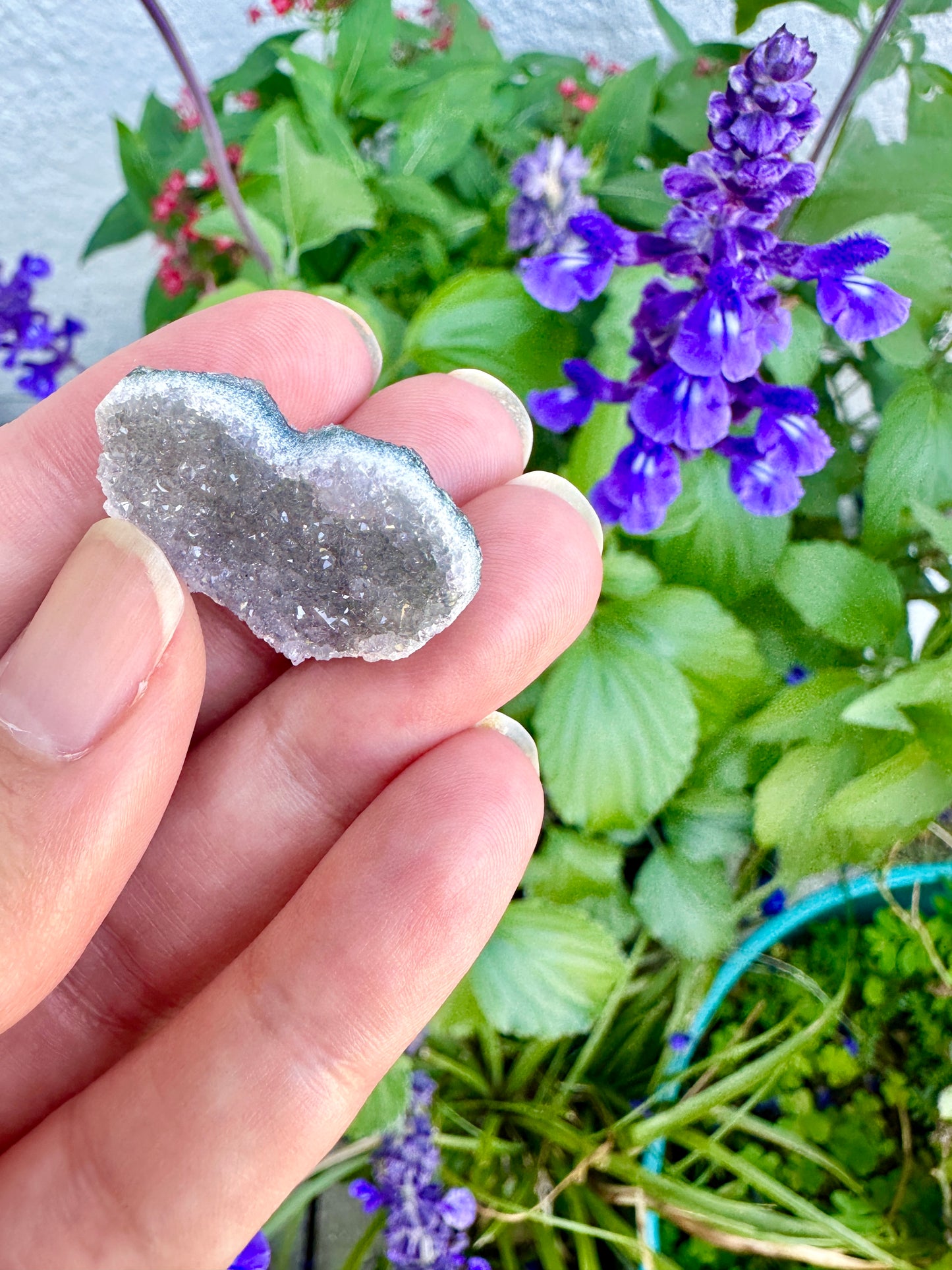 Uruguayan Amethyst Druzy Heart - Stunning Natural Gemstone, Perfect for Collectors and Home Decor, Radiant Purple Crystal Display