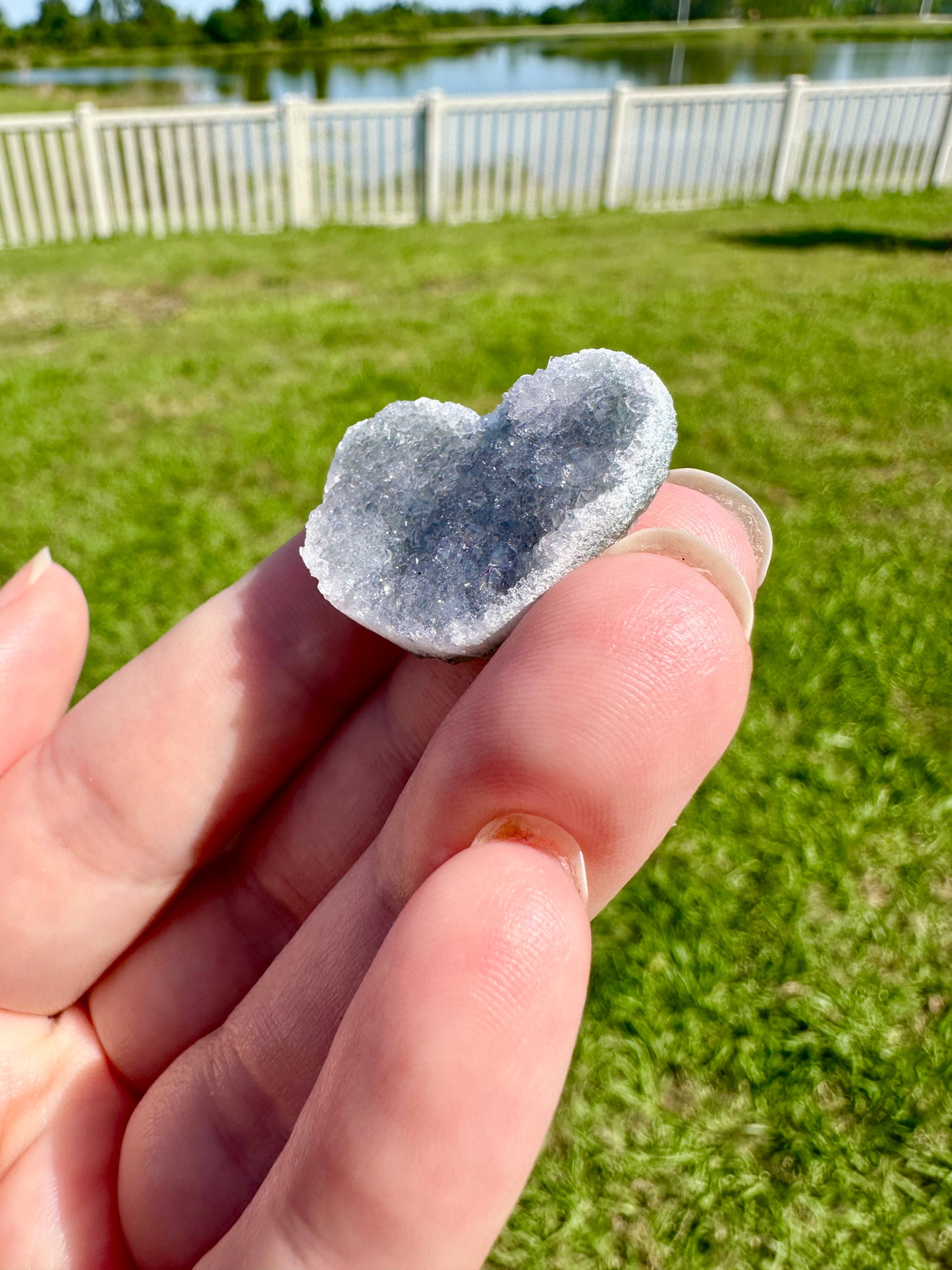 Uruguayan Amethyst Druzy Heart - Stunning Natural Gemstone, Perfect for Collectors and Home Decor, Radiant Purple Crystal Display