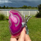 Stunning Agate Butterfly Figurine - A Symbol of Transformation and Natural Beauty for Home or Office Decor