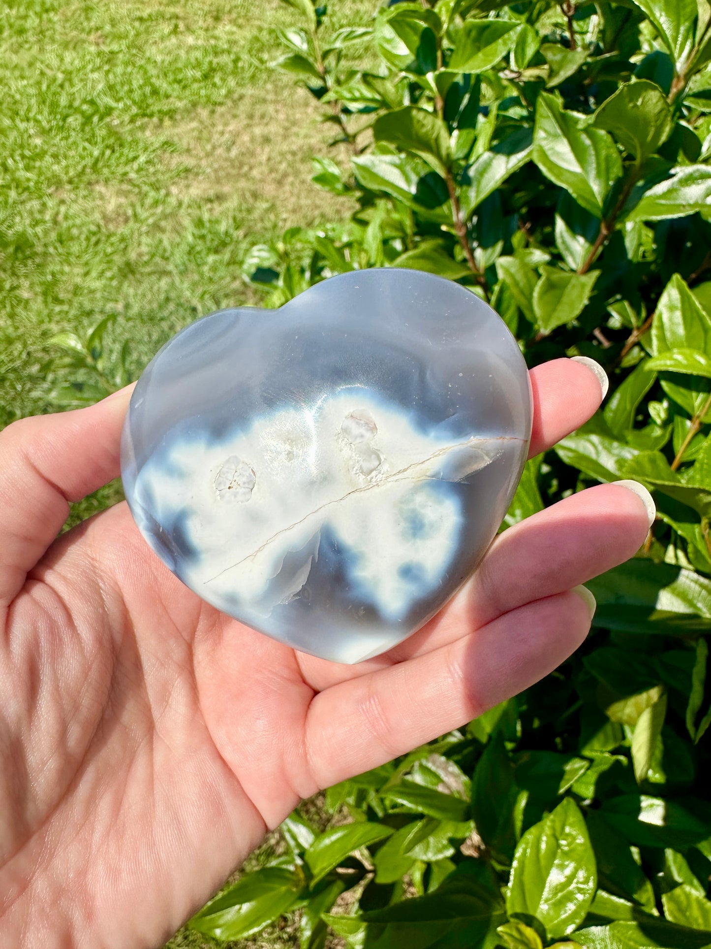 Orca Agate Heart - Dive into Emotional Healing and Oceanic Serenity, Perfect for Love and Calmness, Ideal for Meditation and Romantic Decor