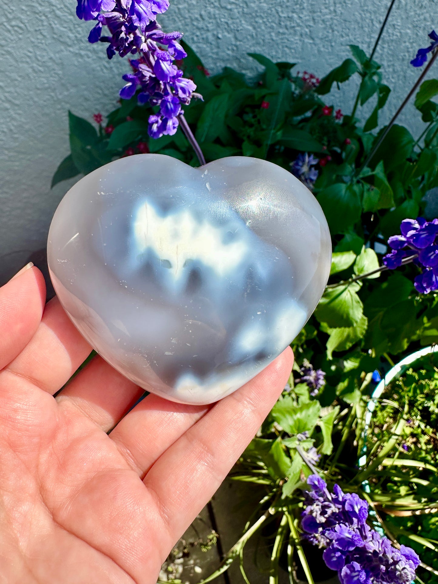 Orca Agate Heart - Dive into Emotional Healing and Oceanic Serenity, Perfect for Love and Calmness, Ideal for Meditation and Romantic Decor