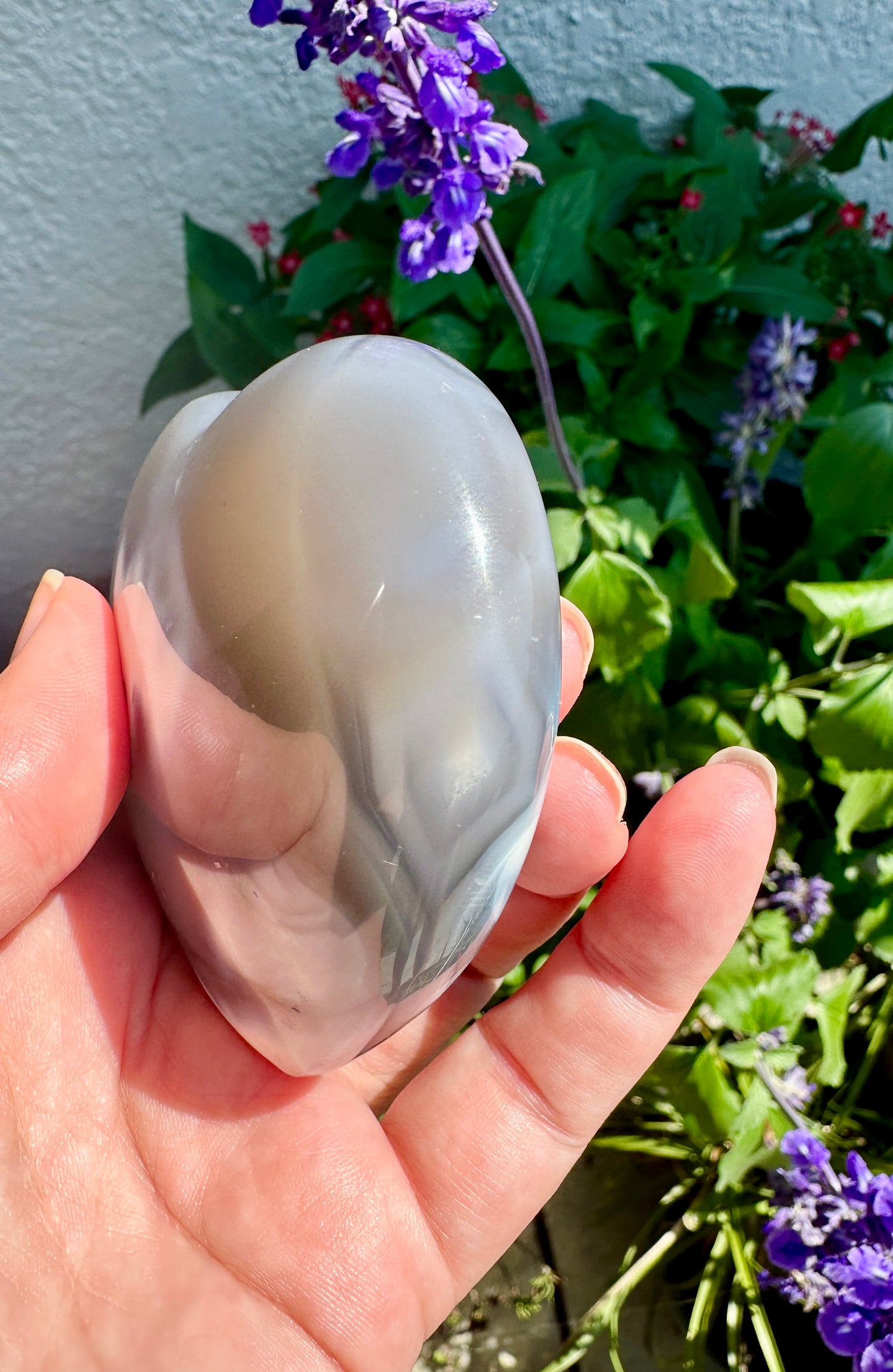 Orca Agate Heart - Dive into Emotional Healing and Oceanic Serenity, Perfect for Love and Calmness, Ideal for Meditation and Romantic Decor