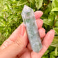 Moss Agate Double Terminated Point - Natural Healing Crystal, Perfect for Energy Work and Meditation, Enhances Garden Connection