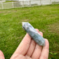 Moss Agate Double Terminated Point - Natural Healing Crystal, Perfect for Energy Work and Meditation, Enhances Garden Connection