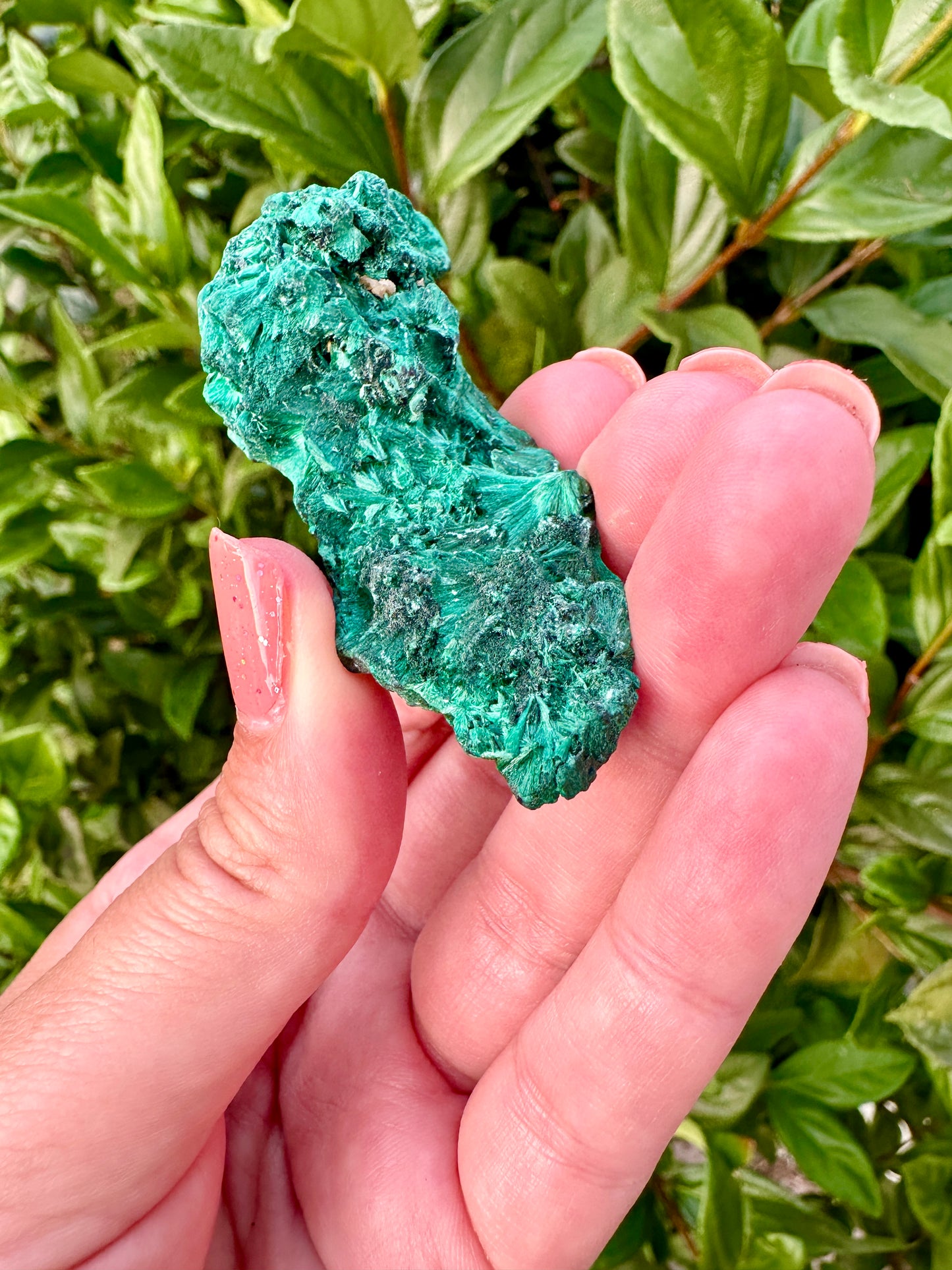 Fibrous Malachite Specimen - Stunning Natural Mineral Display, Perfect for Collectors and Home Decor, Rich Green Textures