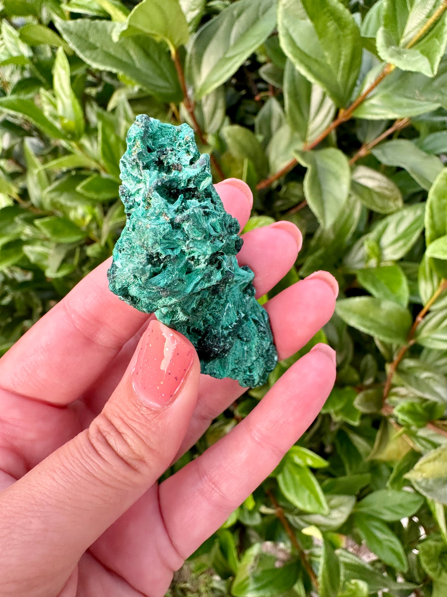 Fibrous Malachite Specimen - Stunning Natural Mineral Display, Perfect for Collectors and Home Decor, Rich Green Textures