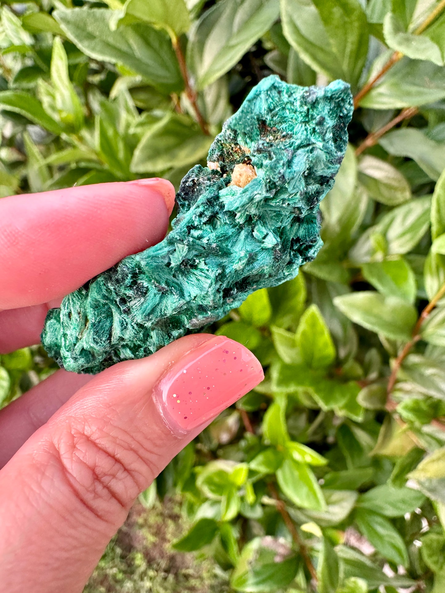 Fibrous Malachite Specimen - Stunning Natural Mineral Display, Perfect for Collectors and Home Decor, Rich Green Textures