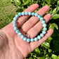 Larimar 7mm Bracelet - Soothing Blue Stone Jewelry, Perfect for Calming and Healing, Elegant Accessory for Daily Wear