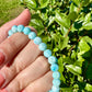 Larimar 7mm Bracelet - Soothing Blue Stone Jewelry, Perfect for Calming and Healing, Elegant Accessory for Daily Wear