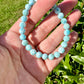 Larimar 7mm Bracelet - Soothing Blue Stone Jewelry, Perfect for Calming and Healing, Elegant Accessory for Daily Wear