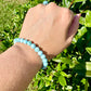 Larimar 7mm Bracelet - Soothing Blue Stone Jewelry, Perfect for Calming and Healing, Elegant Accessory for Daily Wear