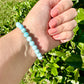 Larimar 7mm Bracelet - Soothing Blue Stone Jewelry, Perfect for Calming and Healing, Elegant Accessory for Daily Wear