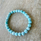 Larimar 7mm Bracelet - Soothing Blue Stone Jewelry, Perfect for Calming and Healing, Elegant Accessory for Daily Wear