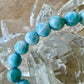 Larimar 7mm Bracelet - Soothing Blue Stone Jewelry, Perfect for Calming and Healing, Elegant Accessory for Daily Wear