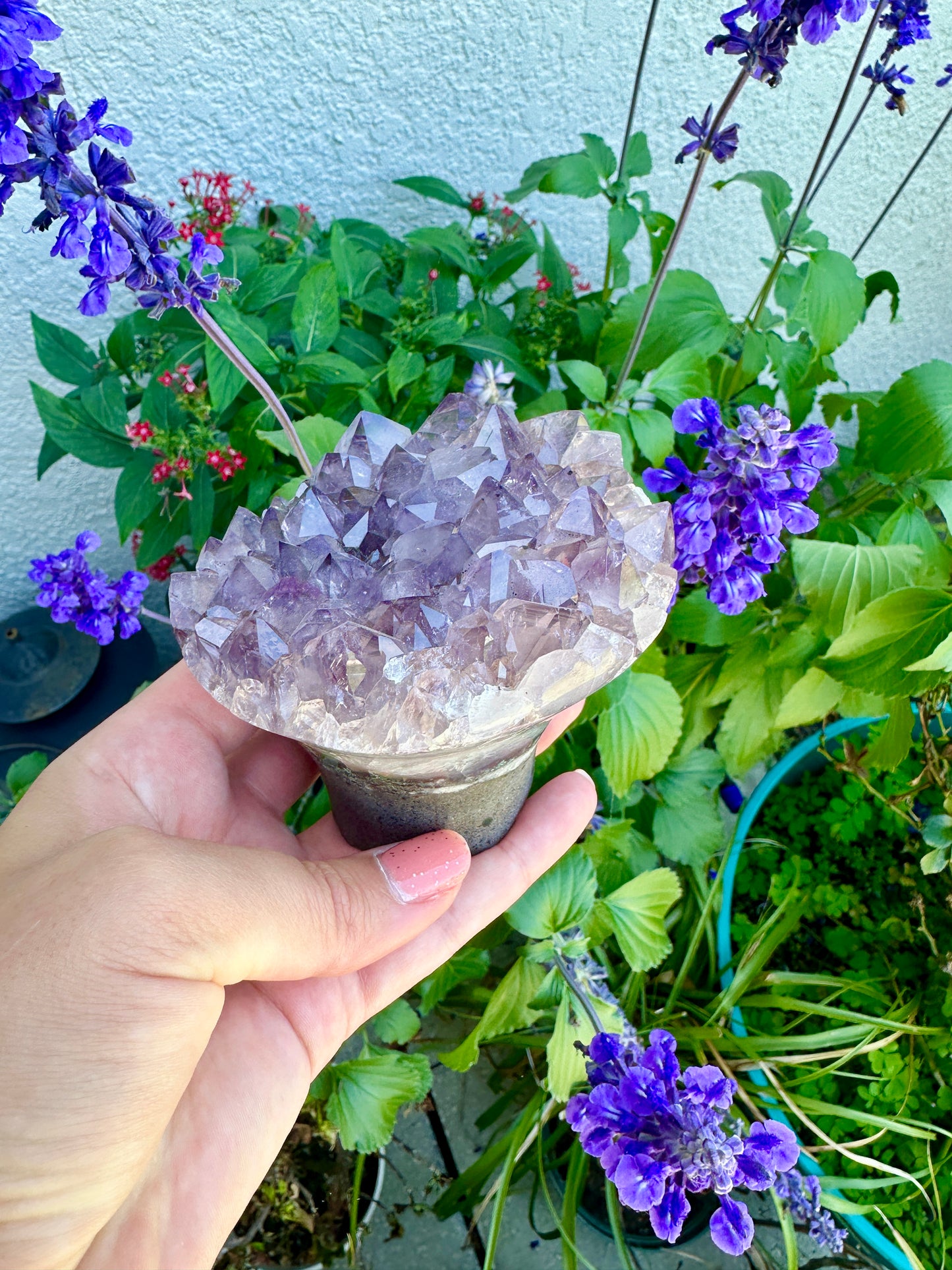 Amethyst Bouquet - Stunning Purple Crystal Arrangement, Perfect for Decor and Energy Cleansing, Unique Gift for Crystal Lovers