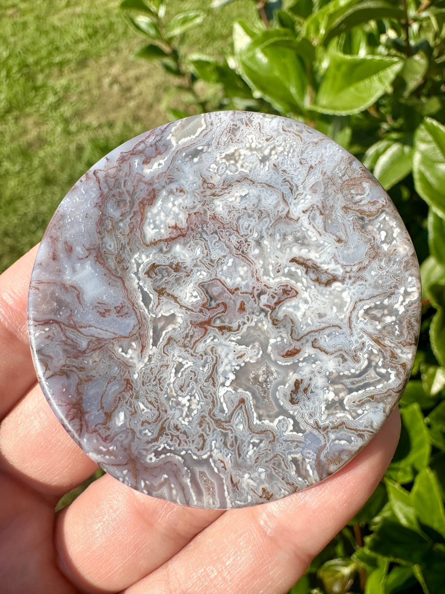 Stunning Ocean Jasper Bowl - Unique Decorative Piece for Home or Office, Enhance Your Space with Natural Earthy Tones