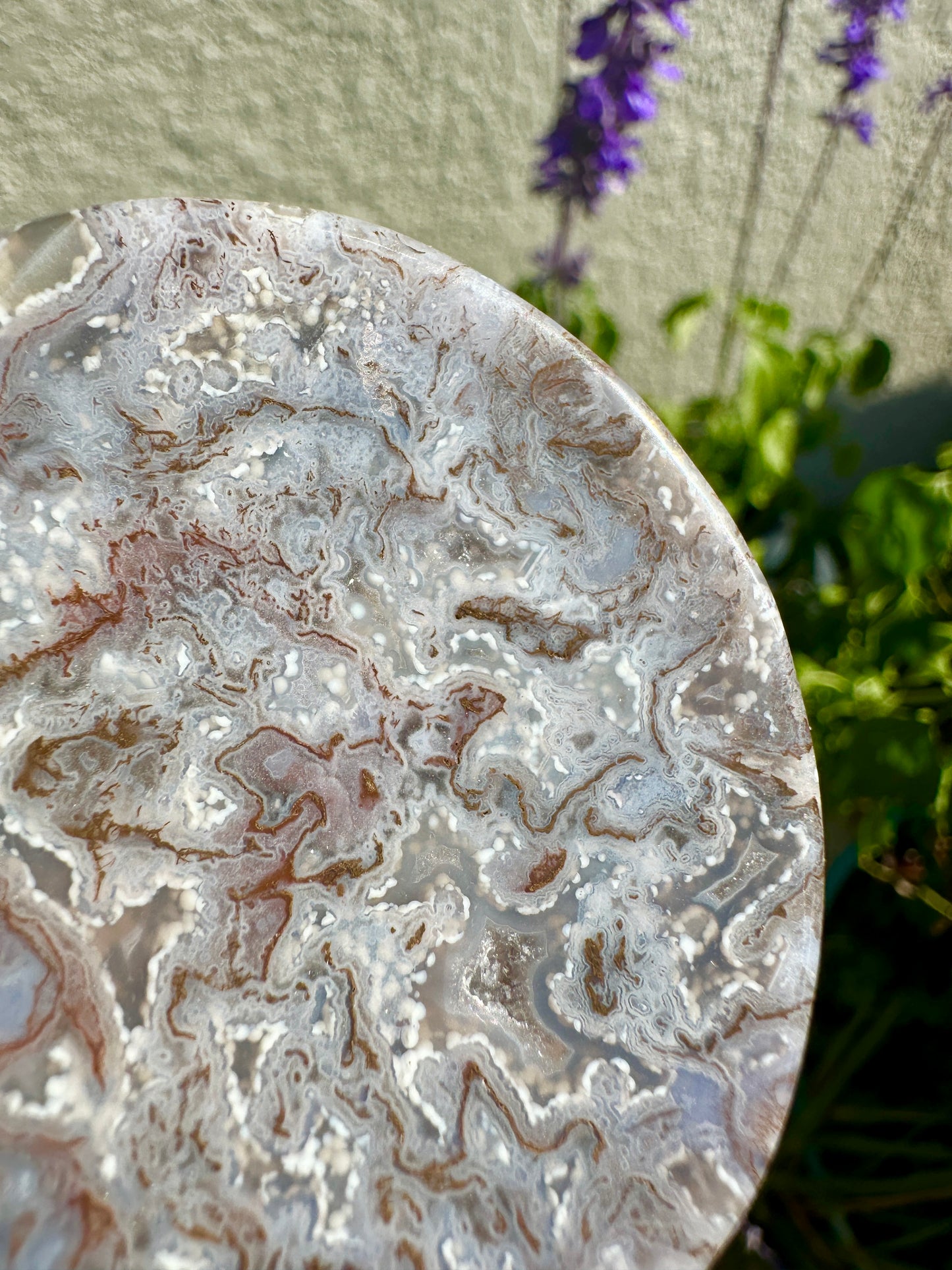 Stunning Ocean Jasper Bowl - Unique Decorative Piece for Home or Office, Enhance Your Space with Natural Earthy Tones