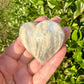 Moonstone with Sunstone Heart Carving