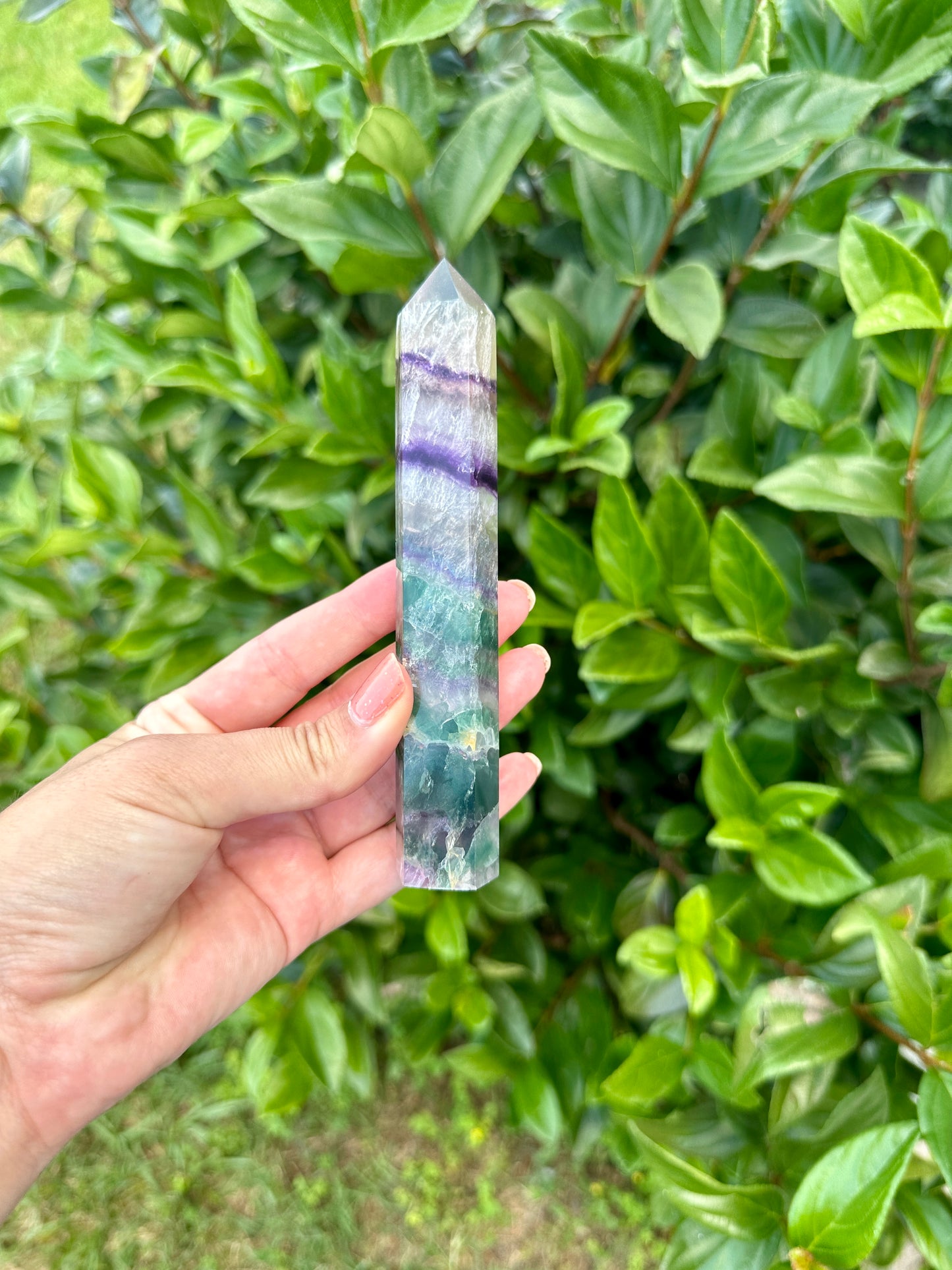 Fluorite Tower: Elevate Your Space with Healing Energies and Vibrant Color - A Must-Have for Meditation and Focus