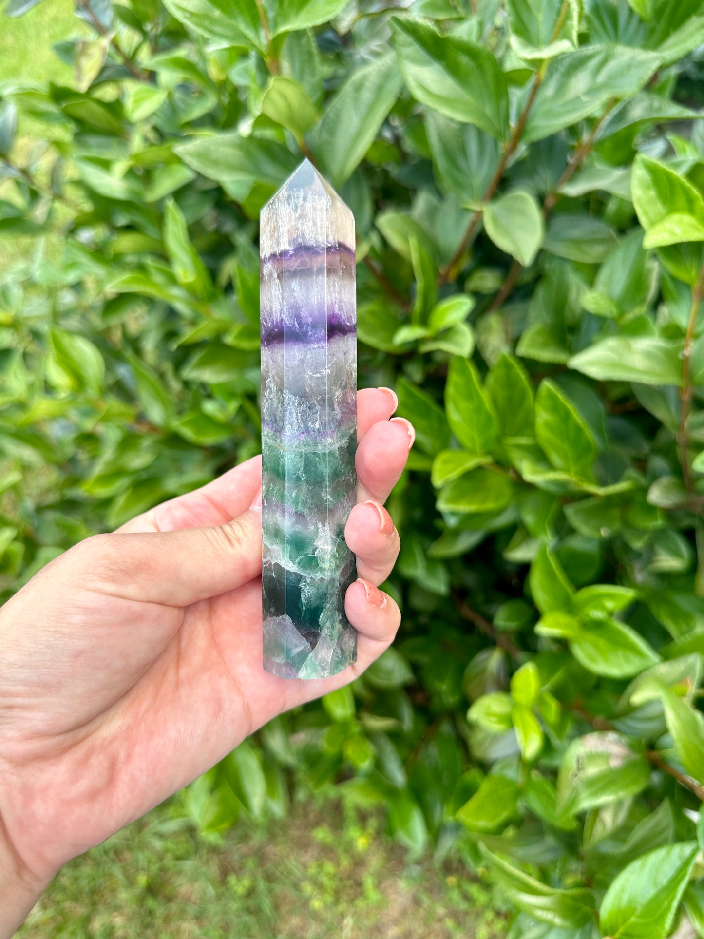 Fluorite Tower: Elevate Your Space with Healing Energies and Vibrant Color - A Must-Have for Meditation and Focus