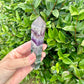 Fluorite Tower: Elevate Your Space with Healing Energies and Vibrant Color - A Must-Have for Meditation and Focus