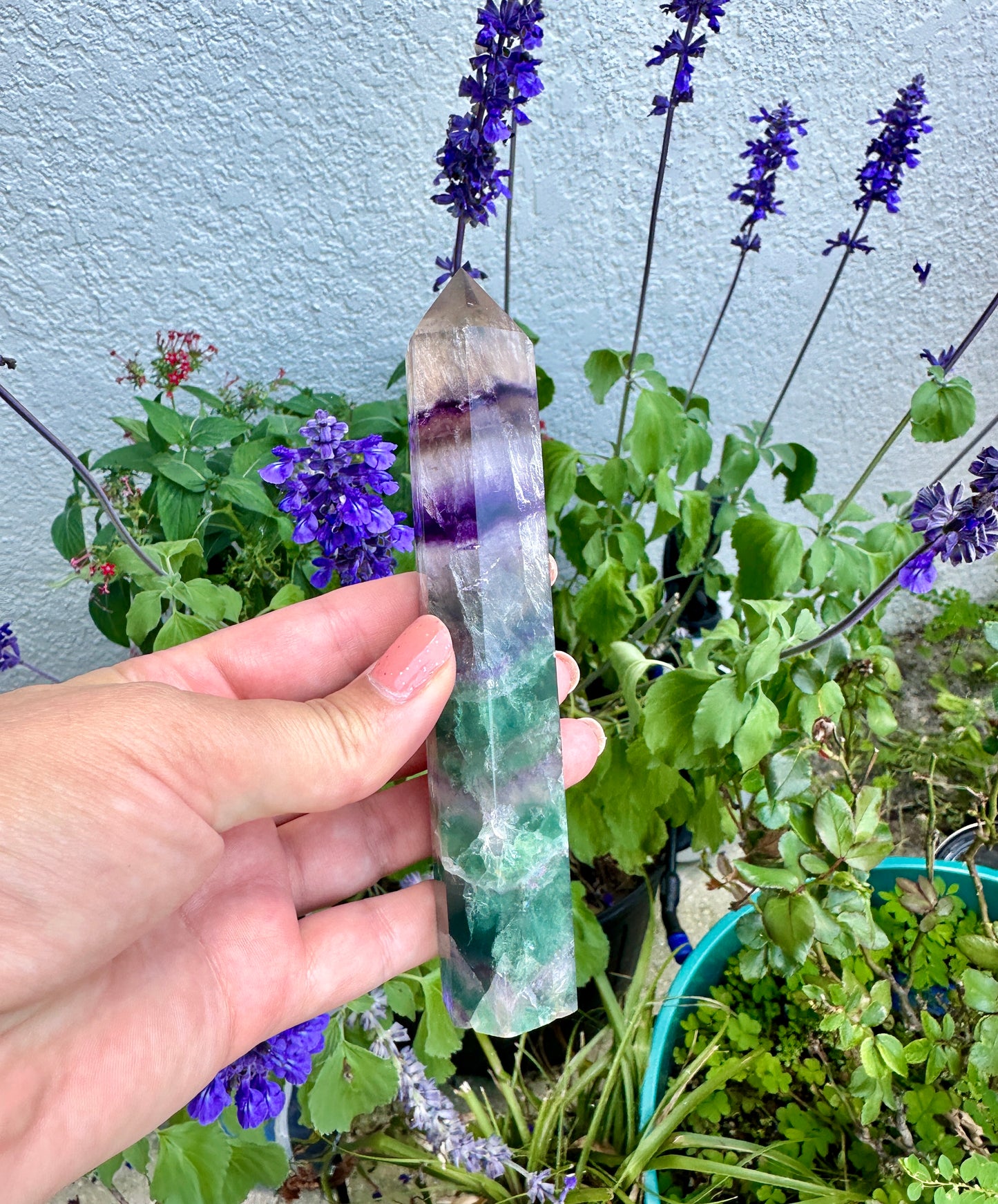 Fluorite Tower: Elevate Your Space with Healing Energies and Vibrant Color - A Must-Have for Meditation and Focus